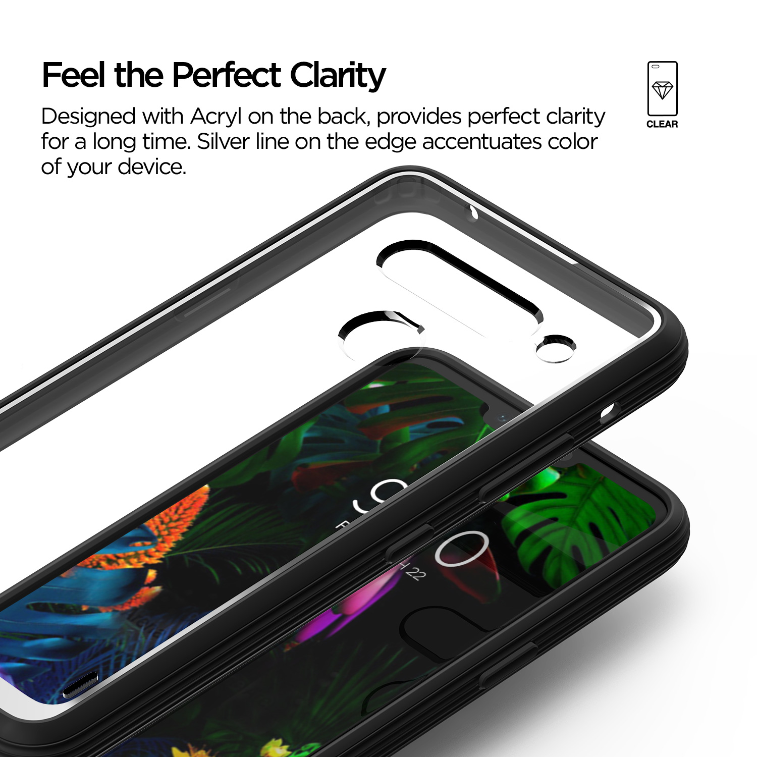 VRS Crystal Chrome LG G8 Black