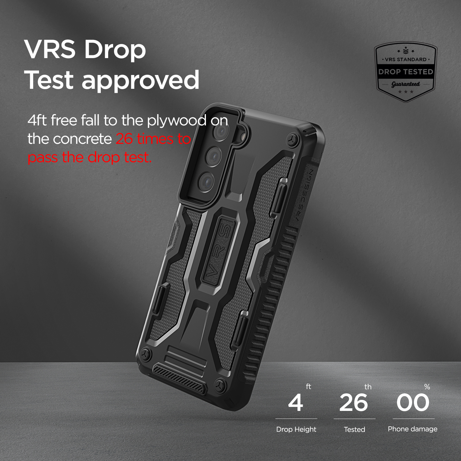 VRS Terra Guard (Bar Type) Galaxy S22 Black