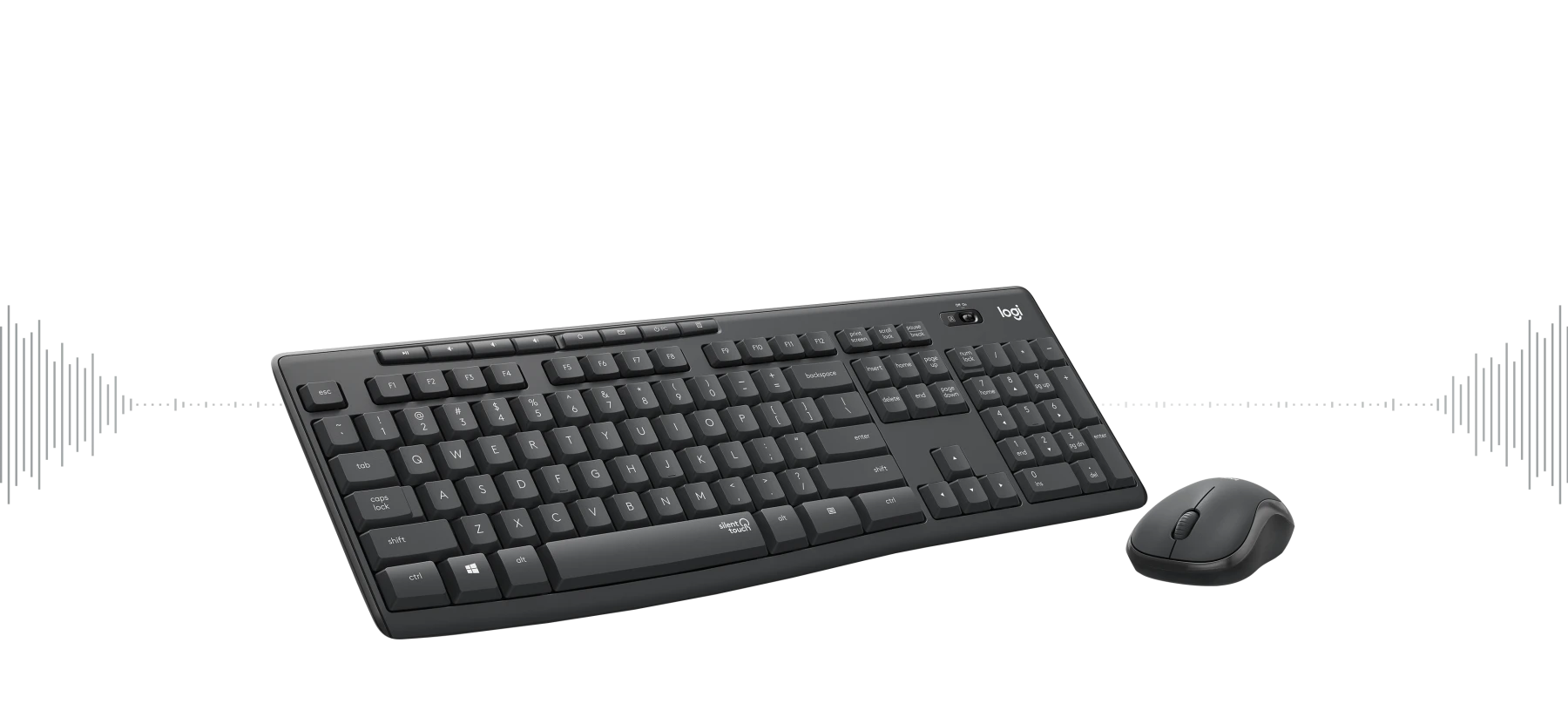 Logitech Cordless MK295 Keyboard + Mouse Wireless