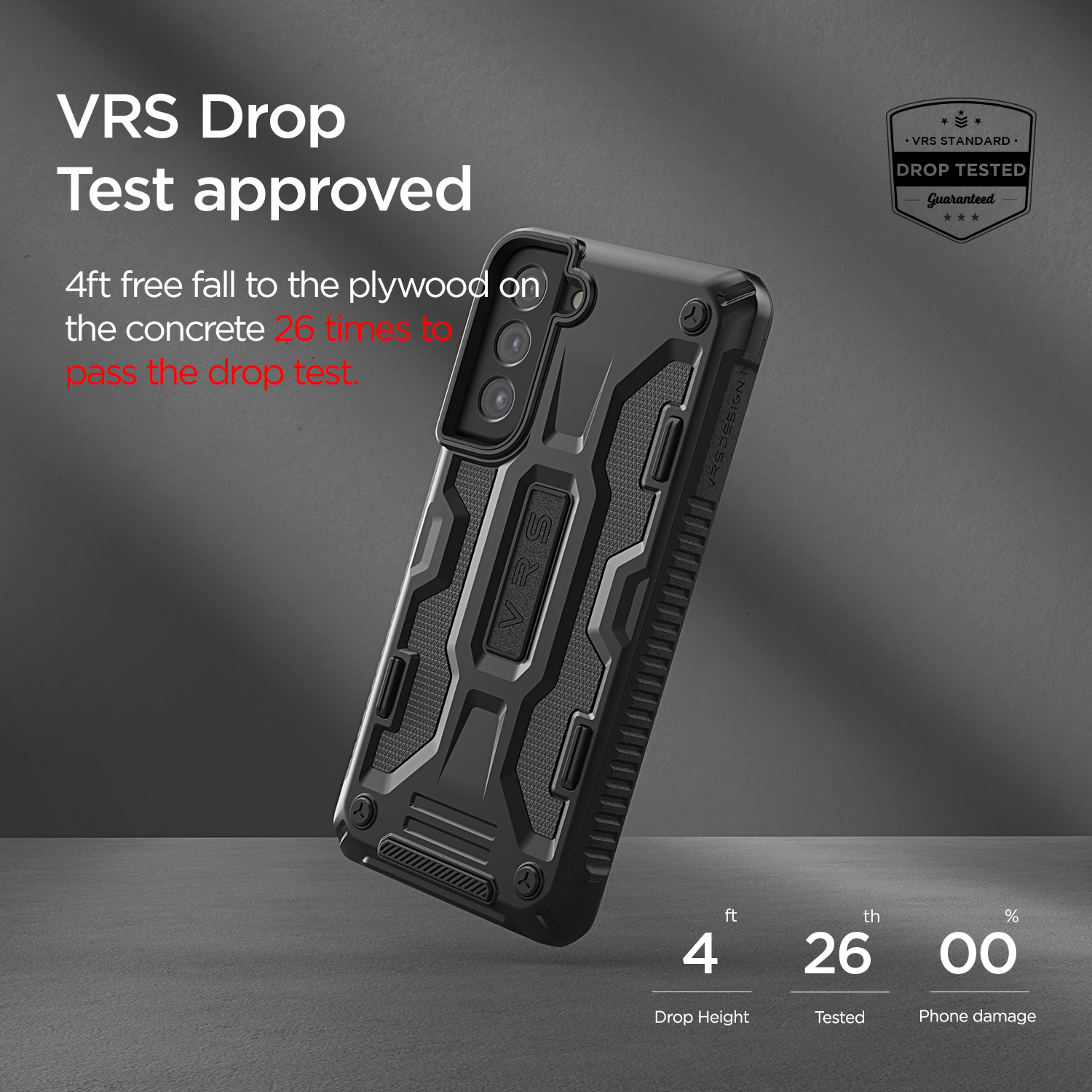 VRS Terra Guard (Bar Type) Galaxy S22 Plus Black