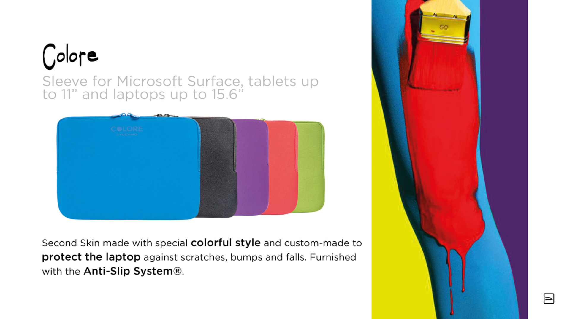 Tucano Second Sking  Melange for  Laptop  13" and 14"